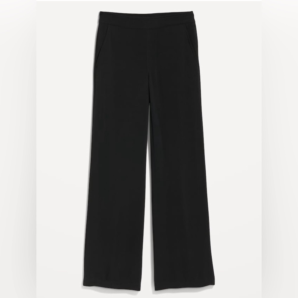NWT! Old Navy Black High-Waisted Playa Soft-Spun Wide-Leg Pants 🛝 - Picture 4 of 10